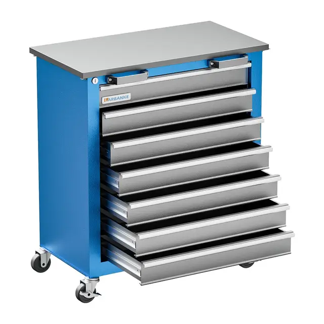 LARBANKE Werkstatt Chariot à outils 7 tiroirs