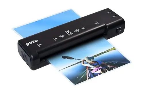 Pavo - Premium Plastifieuse A4, 5 pochettes de plastification A4 incluses, 8038718