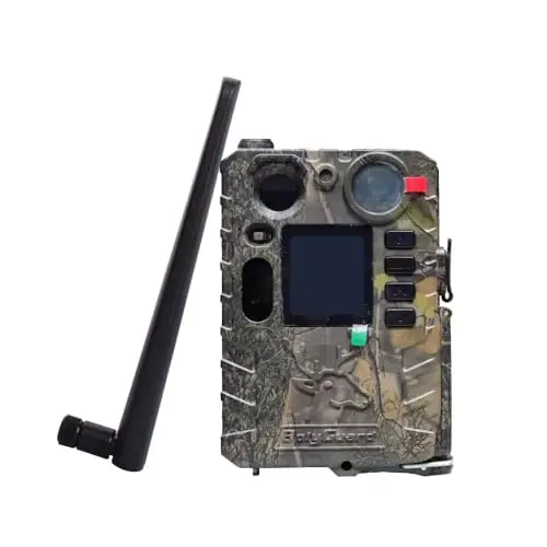 Bolyguard Caméra de Chasse 37MP 4K HD JAGDKAMERA GSM JAGDKAMERA 4G NACHTICHT 100FT FOTOFALLE IP66 940NM