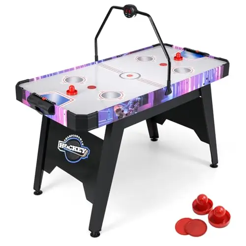 GOPLUS Airhockey-Tisch VZ21104FR mit LED-Scoreboard