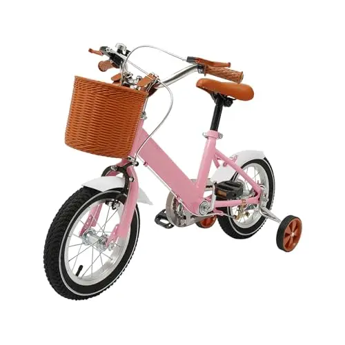 JJsdwin Vélo enfant 12 pouces rose