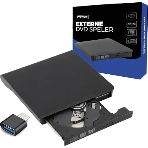Lecteur DVD Externe Graveur CD Portable Haute Vitesse USB 3.0 - Lecteur DVD Externe Type-C - Plug & Play pour Ordinateur Portable Et PC - Compatible avec Windows 11 Et Mac OS