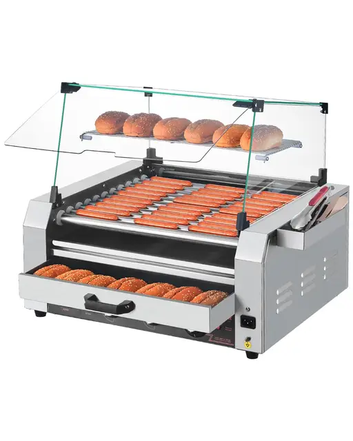 VEVOR Machine à hot-dogs 11 rouleaux