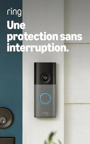 Ring Sonnette vidéo filaire (Video Doorbell Wired) (nouvelle génération) | Sonnette vidéo | Retinal 2K, zoom amélioré jusqu’à 6x | Essai gratuit de 30 jours à l’abonnement Ring