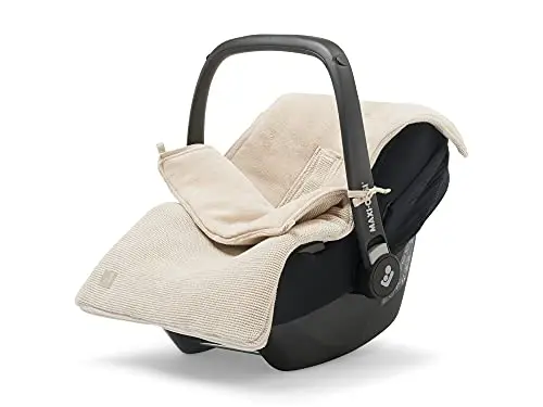 Jollein Acrylic Chancelière Basic Knit Nougat, Crème/Beige