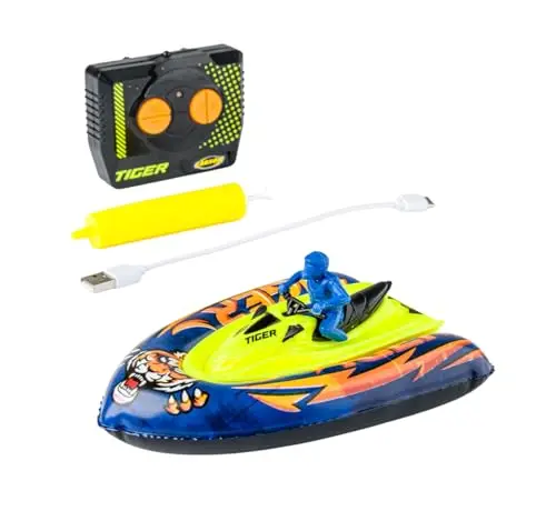 Carson Nano Wave Tiger 2,4 GHz – Bateau télécommandé, Bateau RC, Jouet télécommandé pour Enfants et Adultes, incluant télécommande