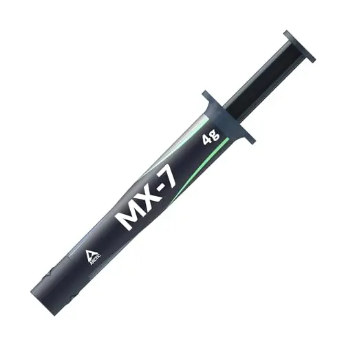 ARCTIC MX-7 (4 g) – Pâte Thermique Ultra-performante pour CPU, Consoles, GPU, laptops, processeurs. Conductivité Thermique très élevée, Longue durée, Non Conductrice, Non capacitive