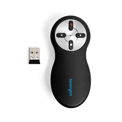 Kensington Télécommande de Présentation USB Sans Fil avec Pointeur Laser Rouge, Compatible avec Windows & macOS - Portée 20m (33374EU)