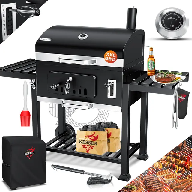 KESSER Barbecue Charbon XXL sur Chariot