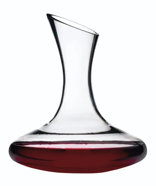 BarCraft Carafe à Decanter Vin de Luxe en Verre Faite à la Main, 1,5 Litre, Transparent
