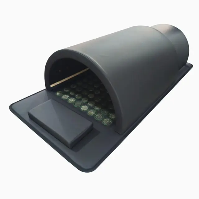 Dôme de sauna 1200W Avec oreiller et coussin chauffant,Spa professionnel à domicile,Température de la cabine réglable de 25 à 90 °C,Température du coussin chauffant réglable de 25 à 70 °C Black