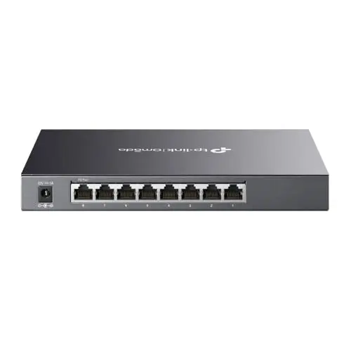 TP-Link SG2008 Jetstream 8-Port Gigabit Smart Managed Switch Omada SDN intégré, IPv6, Routage Statique, QoS L2/L3/L4 QoS, Gestion Polyvalente