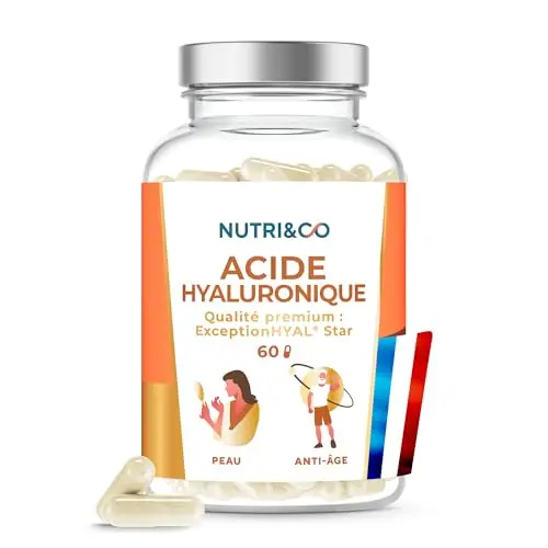 NUTRI & CO Acide Hyaluronique Anti-Âge 60 Gélules Vegan