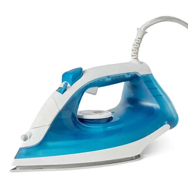 Amazon Basics Fer à Vapeur Avec Semelle Antiadhésive, 1 800W, 20g de Vapeur Continue, Réservoir de 200ml, Bleu