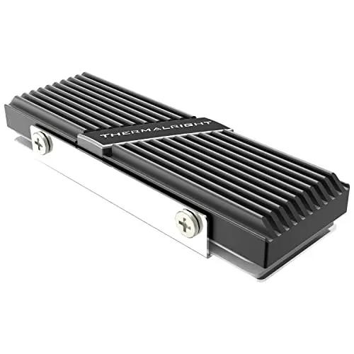 Thermalright TR-M.2 2280 TYPE A B 2280 Dissipateur de chaleur pour SSD M.2 2280 Dissipateur de chaleur Aluminium avec 2 conductivités thermiques, bureau haute performance SSD Radiateur Noir