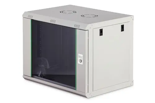 DIGITUS Coffret Mural Soho 19" H 9 U 505 x L600 x P 450 mm Gris lumière