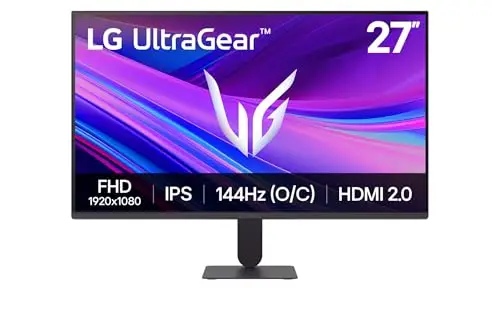 LG Ultragear™ 27G411A-B.AEU Ecran PC Gaming 27" - Dalle IPS résolution FHD (1920x1080), 5ms GtG 144Hz, HDR 10, sRGB 99% (CIE1931), AMD FreeSync, inclinable, DisplayPort 1.4, HDMI 2.0