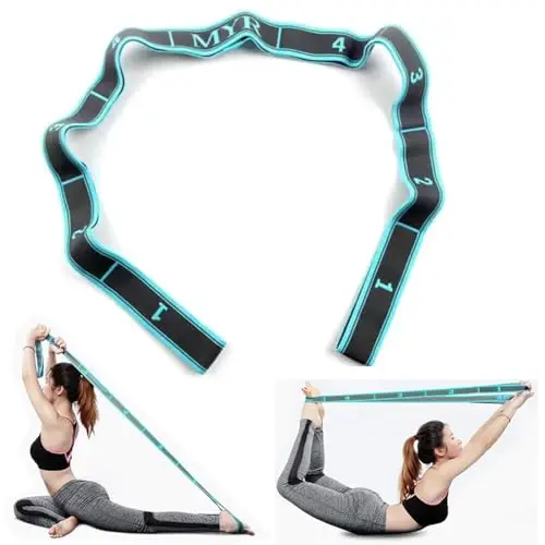 NJCXOLA Sangle de Yoga avec 9 Boucles