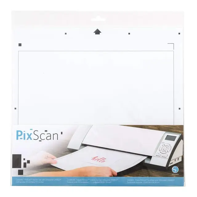 Silhouette America Cameo PixScan Mat-12" x 12" CUT-MAT-PIX12-3T, Blanc