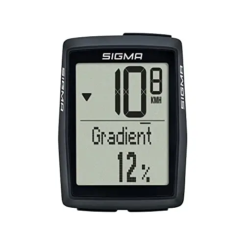 Sigma Sport BC 14.0 | Bicycle Computer with Numerous Functions | Bike Computer for Mountain Tours | Easy to Use with Large Buttons and Clear Display