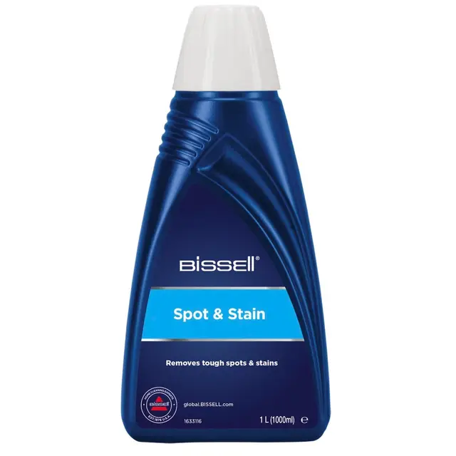 Solution de nettoyage BISSELL Spot & Stain pour appareils BISSELL SpotClean, 1 L, élimination des taches et des salissures sur les moquettes, tapis et les tissus d'ameublement, 1084N