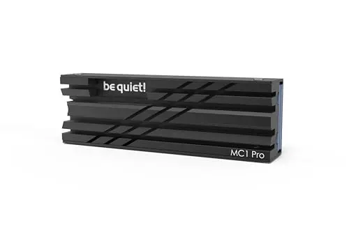 be quiet! MC1 Pro refroidisseur pour SSD M.2, dissipateur thermique avec caloduc intégré pour modules 2280 simple face et double face, BZ003