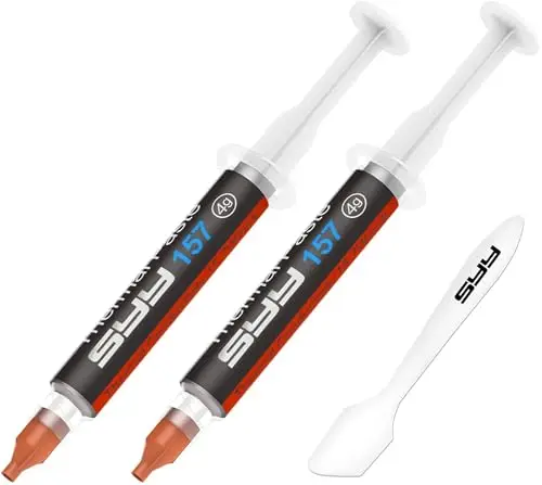 SYY Pâte thermique, 8 g avec kit d'outils - Facile à appliquer - Pâte thermique pour circuit intégré/processeur/processeur/refroidisseurs - Haute performance à base de carbone - Matériau d'interface