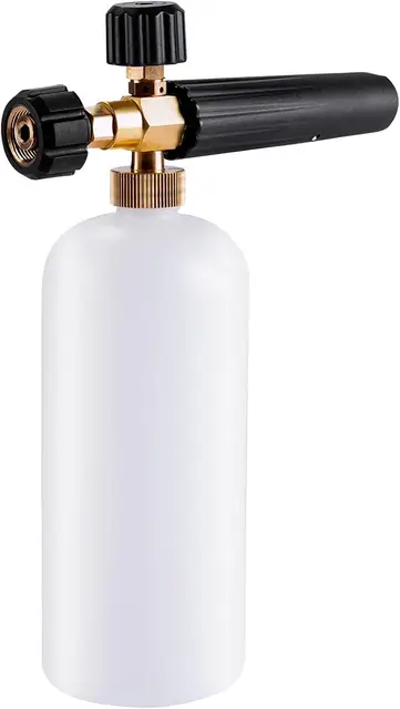 Lance de Mousse à Neige pour Voiture avec buse en Mousse réglable, Distributeur de Savon 1 L et Adaptateur mâle compatible avec Karcher HD Hds Series pour Karcher HD Hds Series Vieux Type