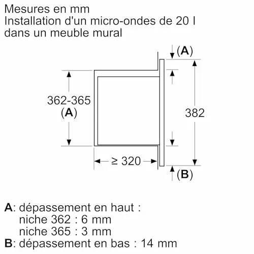 bosch bfl623mb4 micro-ondes encastrable