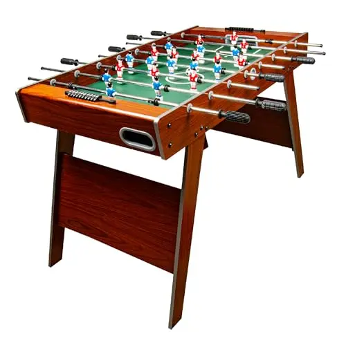 Leomark Clasic Table de babyfoot Table en Bois Jeu de Football, Table de Jeu Football Robuste et Durable, Dim: 122 x 61 x 79 (Hauteur) cm