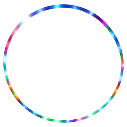 Cerceau de Fitness Lumineux LED Multicolore Adultes et Enfants