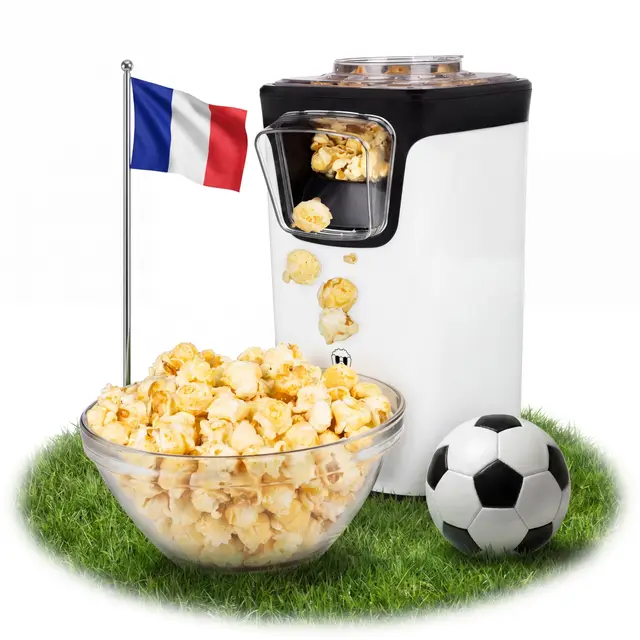Princess Machine à Pop-corn à Air Chaud - Pop-corn Sans Huile Ni Graisse - Prêt en 3 min - Cuillère Doseuse, Couvercle Transparent, Ouverture De Recharge - 1100 Watts - 292986