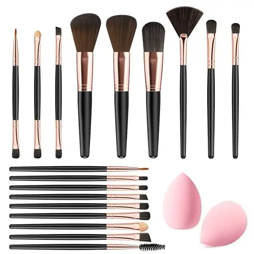Vonsera Kit Pinceaux Maquillage 18 Pièces