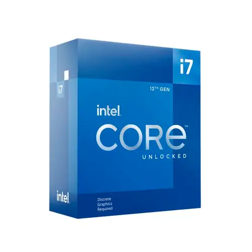 Intel® Core™ i7-12700KF, processeur pour PC de Bureau, 12 cœurs (8P+4E) jusqu'à 5,0 GHz, LGA1700 chipset série 600 125 W