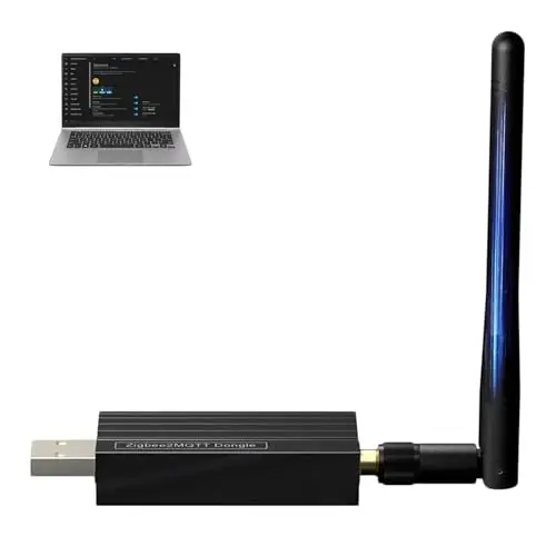 Zigbee Dongle USB Gateway, Hub USB Zigbee Universel sans Fil avec Antenne, Adaptateur USB WiFi Coordonné pour Home Assistant, Zigbee2MQTT, Open Hab