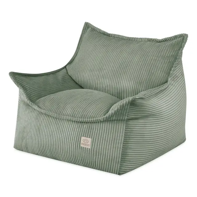 MISIOO Fauteuil Roya Cord - Fauteuil pour chambre d'enfant - Pouf souple pour enfant - Fauteuil de sol - En velours côtelé de qualité supérieure Oeko-Tex - 80 x 73 x 58 cm