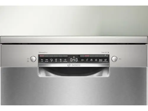 Bosch Lave-vaisselle pose libre 60 cm Silver Inox SMS4EMI06E Serie 4