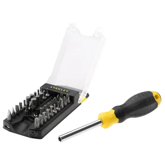 Stanley STHT0-70885 Tournevis porte-embouts - 34 embouts inclus Jaune/Noir