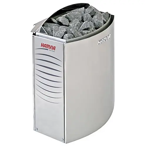 Sauna Poêle Électrique Harvia Vega 8,0 kW nécessite l'unité de contrôle séparé BC80E, Taille de sauna: 7 - 12 m³ , Tension 400 V 3N