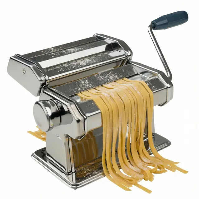 Fackelmann 27916 Machine à pâtes, Laminoir, Machine pour pâtes Maison, Acier Inoxydable, Aluminium, Plastique, 19,8 x 21 x 15,8 cm, Gris