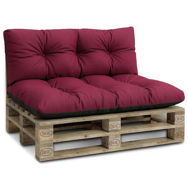 Amazinggirl Coussin de Dossier 120x40 Bordeaux