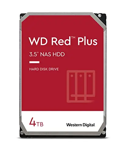 WD Red 4TB 3.0" NAS Disque dur interne - 5400 RPM Class, SATA 6 Gb/s, CMR, 64Mo Cache - WD40EFAX.