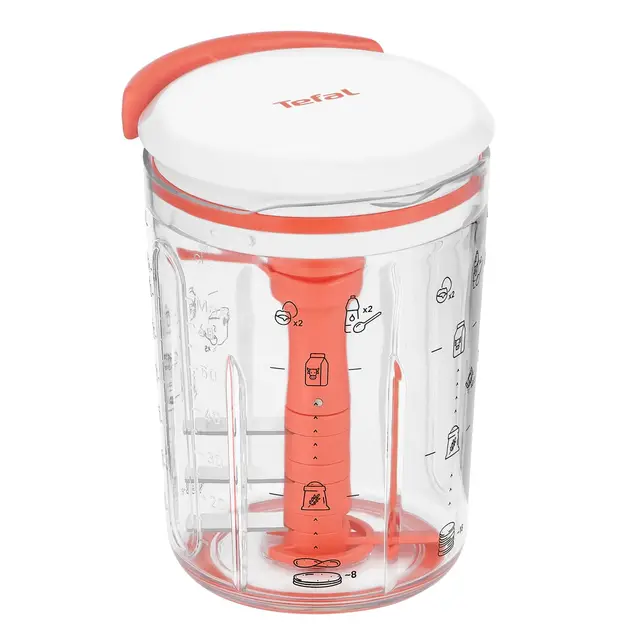 Tefal Crêpes Express Batteur intelligent, 900 ml, Gaufres Crêpes Pancakes en 2 minutes, Pâte sans grumeaux, Fait maison, Résultats parfaits, Facile à utiliser, 3 recettes graduées intégrées K1844404