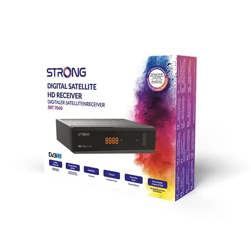 STRONG SRT 7040 Terminal Satellite MPEG-4 HD|DVB-S2|H 264|Dolby|DISEqC 1,2|HDMI|Péritel|Idéal HOTBIRD, TURKSAT, NILESAT, …