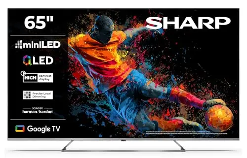 Sharp 65JP7765E Téléviseur QLED Mini-LED 65 pouces Google TV (2026)