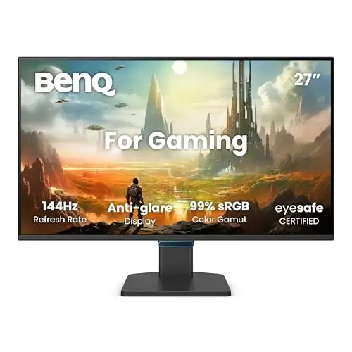 BenQ GW2790CE Moniteur IPS 27" FHD 1080p 144Hz Eye-Care, télétravail, USB-C, Optimiseur visuel, Anti-Scintillement, Faible lumière Bleue, Cadre Ultra-Fin, certifié TÜV, Eye-CareU