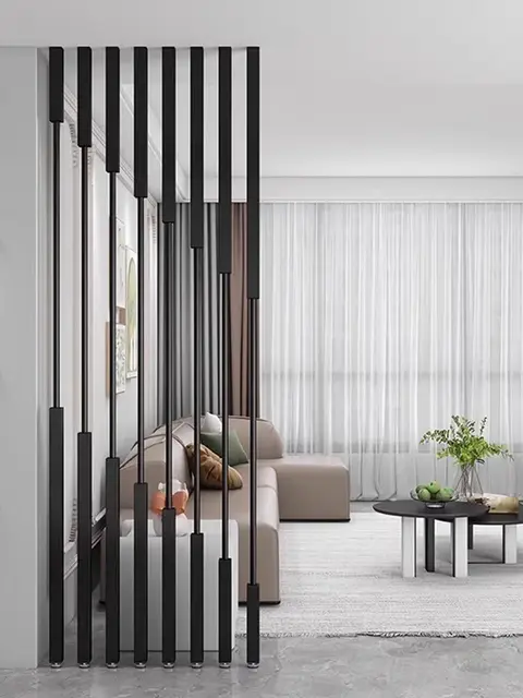 Maximale Büro-Trennwand, bohrfreie Raumteiler für Schlafzimmer, Wohnzimmer & Esszimmer - Stabile & hohe Trennwand für optimal Privatsphäre und stilvolle Raumgestaltung.