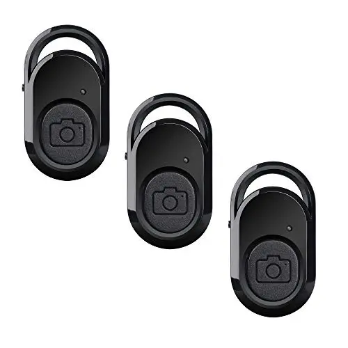 amathings 3-Piece Camera Release Télécommande à Un Bouton avec Technologie Bluetooth Release à Distance pour Smartphones et tablettes (iOS et Android) One Button
