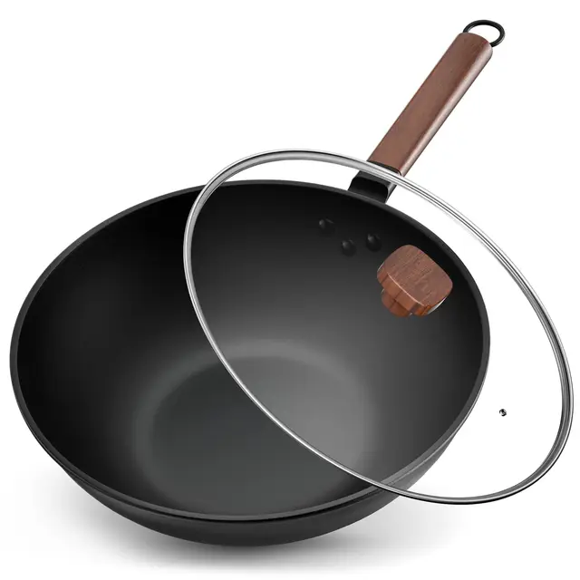 Jobin Wok Acier au Carbone 33 cm