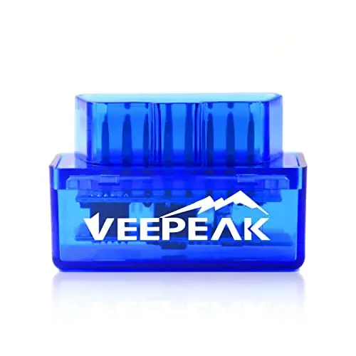 Veepeak Mini Scanner Bluetooth OBD II pour Android (Non Compatible avec iOS), Lecteur de Codes de Voyant Moteur de Voiture sans Fil, Outil de Diagnostic EOBD